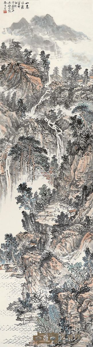 徐卫民 山高水长 178×47cm