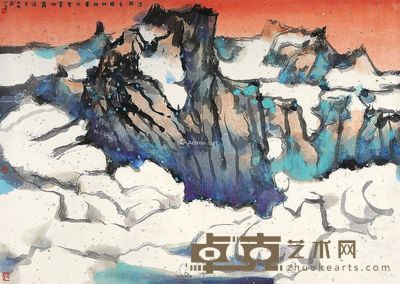 庄小尖 山水 40×67cm