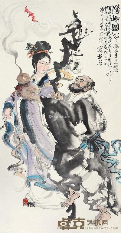 单柏钦 偕趣图 134×68cm