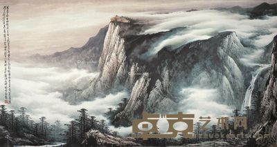 施云翔 峨眉高出西极天 93×173cm