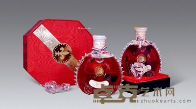70年代 白头路易十三水晶盒装八角盒装 (各一瓶) --