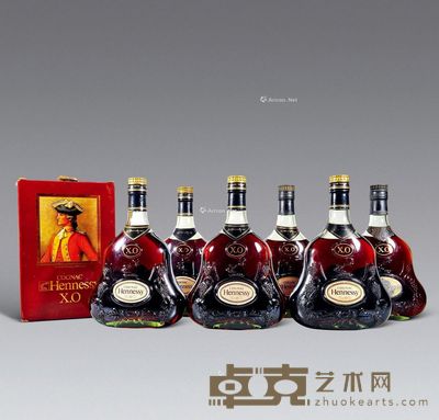 约80年代 轩尼诗青樽三行XO (六瓶) --