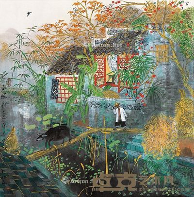 方向 南国秋意 69×69cm
