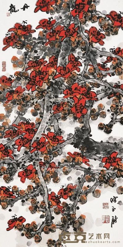陈永锵 丹龙 137×69cm