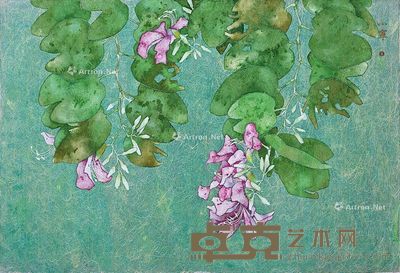 万小宁 秋紫荆 64×96cm