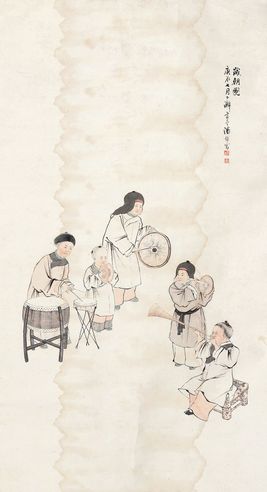 潘锦 岁朝图