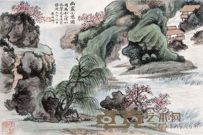 朱梅邨 山水 42×31cm