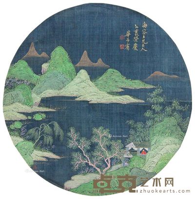 华子宥 山水 直径24cm