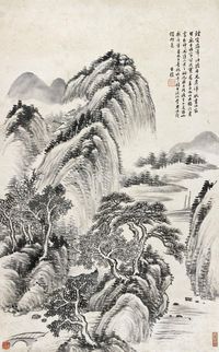 何维朴 山水