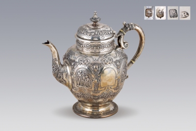 1898年 英国格拉斯哥神话浮雕茶壶