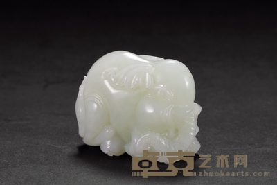 和田玉拜相封侯 长:4.5cm 宽:3.5cm 高:2cm