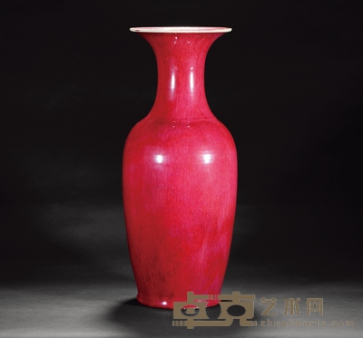 清乾隆 钧红瓶 高:59cm 口径:21.5cm