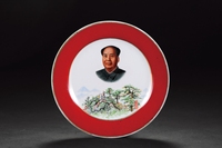 文革 景德镇毛主席光辉历程瓷盘