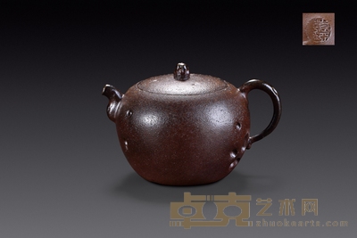 阳羡窑紫砂禅石壶 长:11cm 宽:8cm 高:8cm 容量:120cc