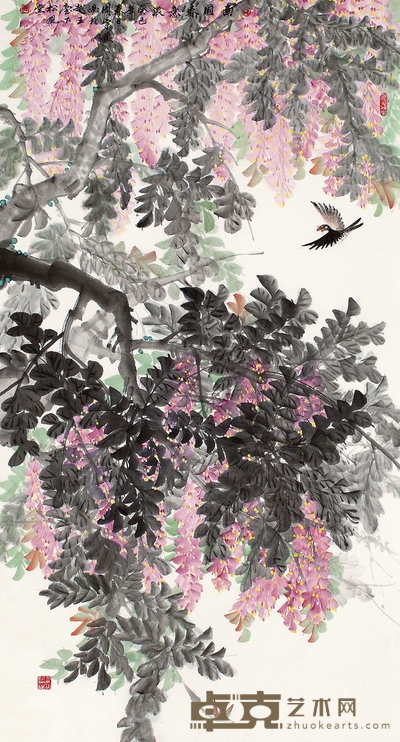 周宇安 南国春意浓 179×96cm 平尺:15.5