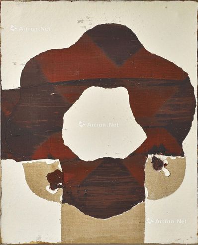 郑相和 1976年作 无题 画框 压克力画布