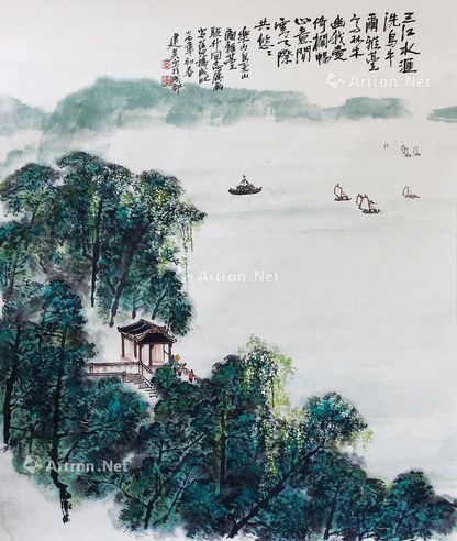 冯建吴 山水图