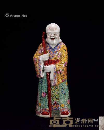 晚清 大寿星公 高52cm