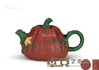 紫砂南瓜壸 高8.6cm