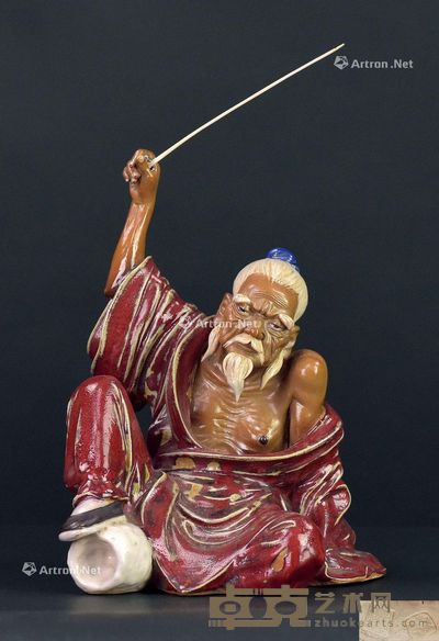 20世纪早期 石湾渔翁 高21.5cm