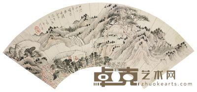 黎简 山水 17.5×53cm