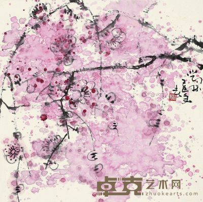 邓林 花卉 69.5×70cm