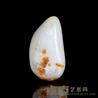 龚克俭 和田玉籽料金玉满堂 4.2×2.3×1.2cm 独籽