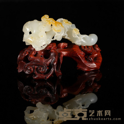 唐伟琪 和田玉如意摆件 7.7×3.1×2.3cm