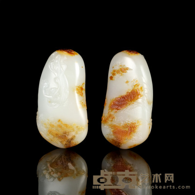 张成西  和田玉籽料飞天 4.8×2.6×1.2cm 独籽