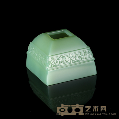 王金高  碧玉水丞 5.5×5.5×4.0cm