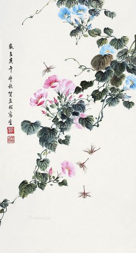 贺孟昭 花卉