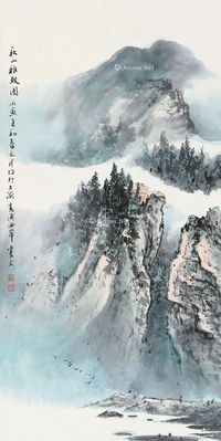 乐震文 秋山雅致图