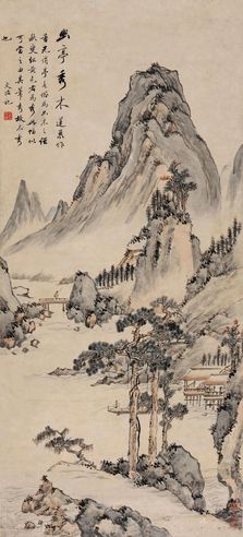 潘恭寿 幽亭秀木