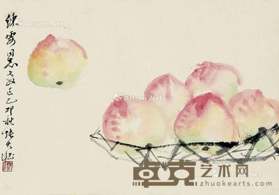 张大壮 寿桃 31×44cm