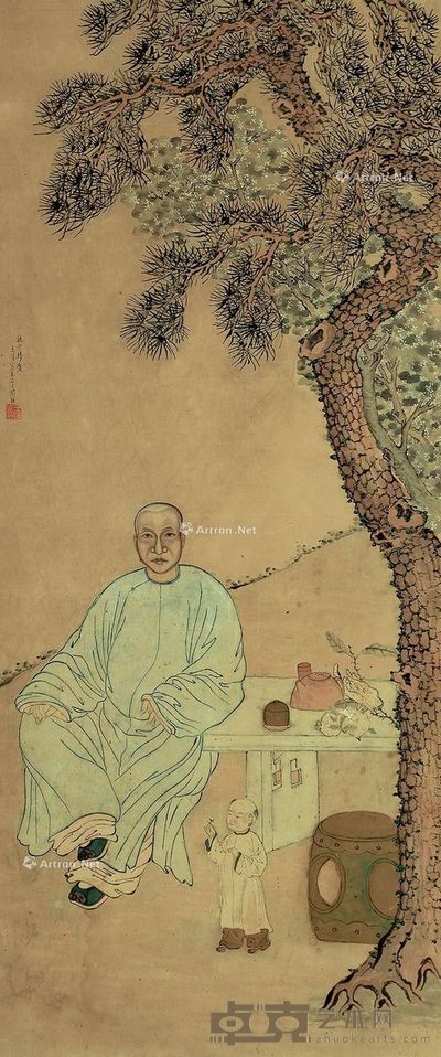 王倩 林少穆像 117×50cm
