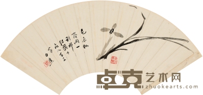 白蕉 兰 53×18cm
