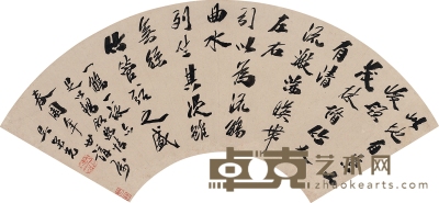 吴荣光 行书 节录兰亭序 52.5×18cm