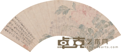 恽寿平 富贵花卉图 52×15.5cm