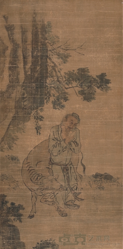 吴伟 老子游学图 114.5×56.5cm
