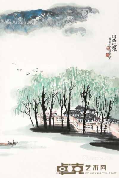 冯建吴 洱海之晨 45×68cm