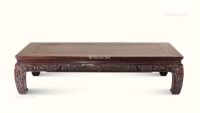 清代（1644-1911） 红木螭龙纹长方炕桌