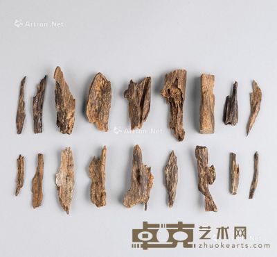 沉香  （一批） 尺寸不一；重80g