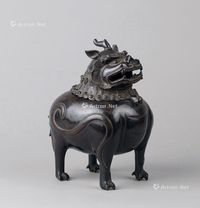 明代(1368～1644) 铜瑞兽香熏