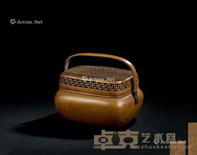 清代(1644～1911) 铜小手炉 长13.9cm；宽10.2cm；高11cm?