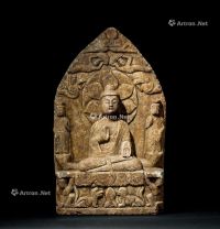 南北朝(420～581) 石雕佛座像