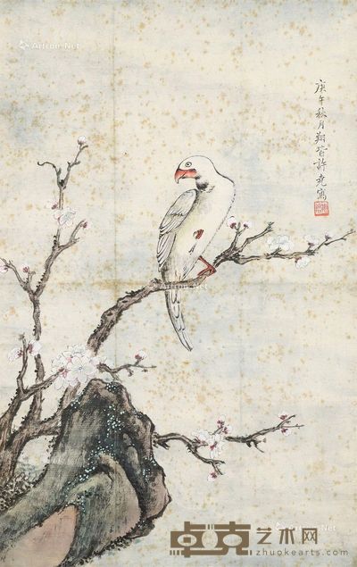 许尧 花鸟 50.5×32cm