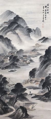 吴石仙 山水