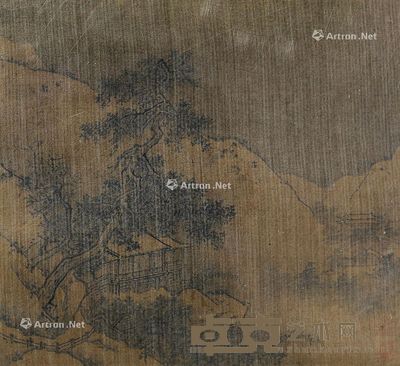 佚名 山水 33×37cm