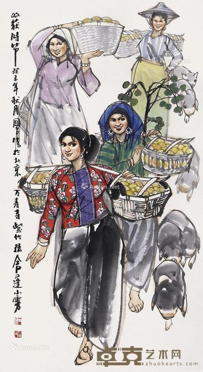 史国良 人物 138×69cm