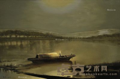 蔡佳琳 城南夜系列之“慈航” 60×90cm